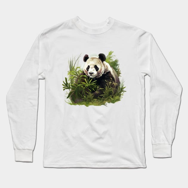 Giant Panda Long Sleeve T-Shirt by zooleisurelife